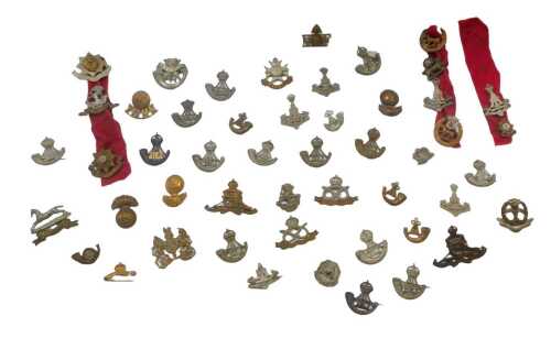 Various regimental cap badges, to include South Staffordshire, Cheshire, West Yorkshire,...