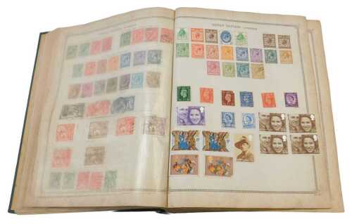 Philately. The Ideal Postage Stamp Album, containing Queen Victoria and later stamps, to include...