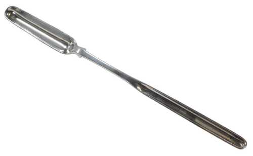 A silver plated marrow scoop, Furber & Co.