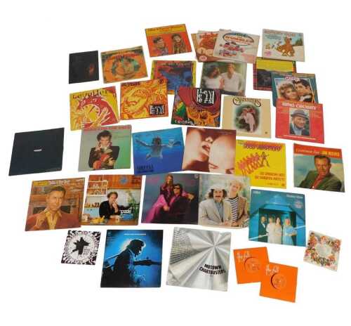 LP records, to include Adam and the Ants, Nirvana, Levellers, Carpenters, Art Garfunkel, some...