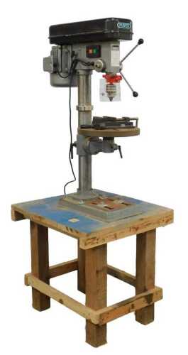 A Draper sixteen speed heavy duty bench drill, 350W, model D16/16, serial no. 04120056.