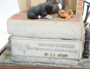 A North Light resin figure group titled The Doggy Household The Staffordshire at Home, limited... - 4