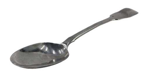 A William IV silver dessert spoon, Old English pattern, by Robert Wallis, London 1837, 22cm long,...