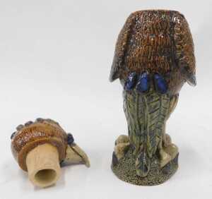 A late 20thC Martin Brothers style Studio pottery Wally bird, with removable head, in standing... - 3