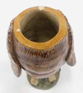 A late 20thC Martin Brothers style Studio pottery Wally bird, with removable head, in standing... - 5