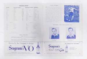 A football programme, International Soccer Double Header, Manchester United vs Jonkoping of Sweden,... - 2
