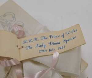 HRH The Prince of Wales and Lady Diana Spencer Interest. A piece of wedding cake, in outer box... - 2