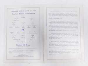A football programme, Internation Soccer Match Charlton Athletic FC vs The Eastern All-Stars... - 2