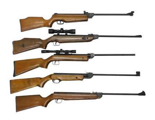 Air rifles, to include a Webley Victor .177 calibre air rifle, an ASI Apache I high precision...