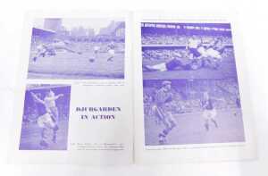 A football programme, Liverpool vs Djurgarden, Ebbets Field Brooklyn New York, June 18th 1948. - 2