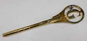 A 20thC Congreve rolling ball clock, in a highly elaborate gilt brass case, surmounted by an orb... - 6