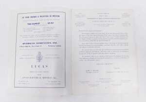 A football programme, International Soccer Match, United States vs England, Yankee Stadium New... - 2
