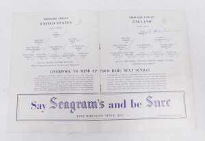 A football programme, International Soccer Match, United States vs England, Yankee Stadium New... - 4