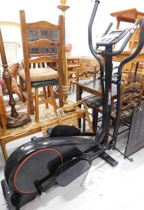 A Viavito Sina elliptical crosstrainer exercise machine, and a spark guard.