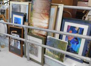 Various pictures and prints, frames, mirrors, turtle print, Finding Nemo print, various other...