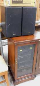 A Technics SB-2S70 speaker system, comprising two speakers and further accessories, and a...