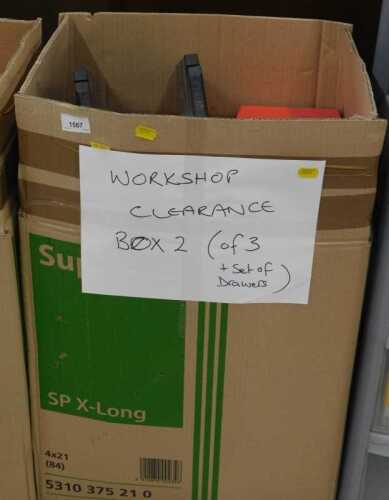 Various tools, related items, toolboxes, various other items, hand tools, etc. (a quantity)