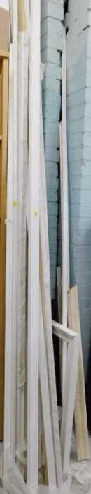 Various picture framing, frame making moulding, sections of frame, large sections to be offcut...