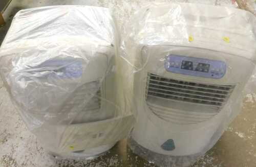 Two freestanding air conditioning units, various other hand tools, spray gun, Pollette 8 NE...