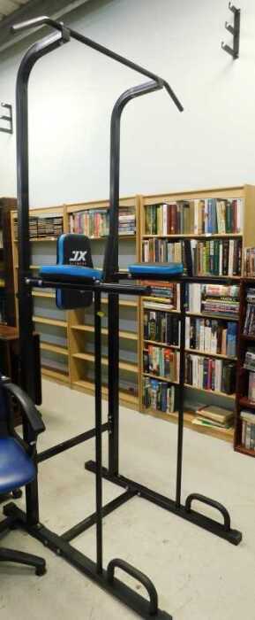 A JX Fitness power tower.