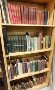 Various books, mainly non-fiction, The Teacher's Encyclopedia, various other book sets, The Book...