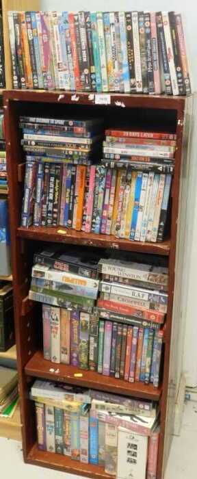 Various DVDs, videos, etc., Morecambe & Wise, All The Queen's Men, Shrek, London Belongs to Me,...
