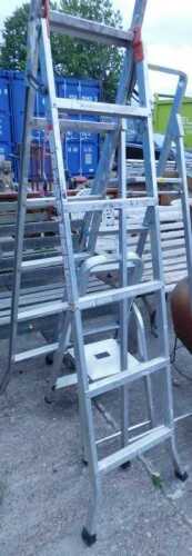 Various folding step ladders. (a quantity)