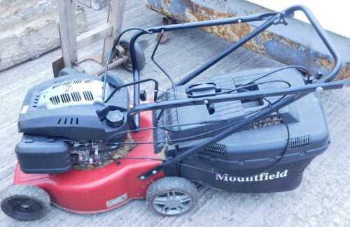 A Mountfield RM45 OHV 140 CC rota mower.