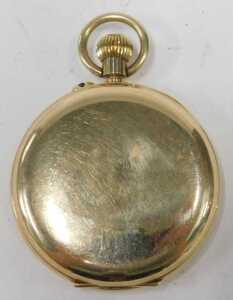 An Edward VIII JW Benson of London 9ct gold pocket watch, with white enamel Roman numeric dial,... - 3