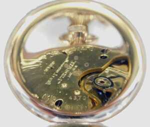 An Edward VIII JW Benson of London 9ct gold pocket watch, with white enamel Roman numeric dial,... - 5