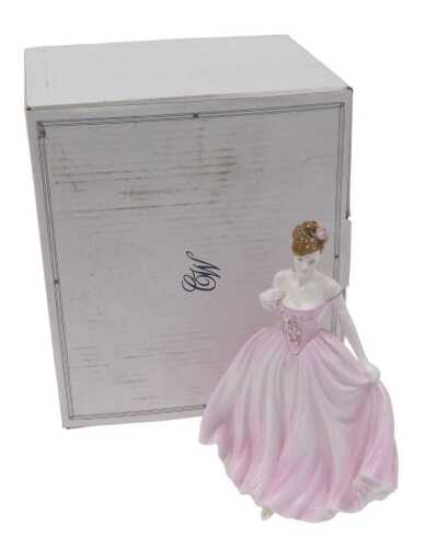 A limited edition Coalport Compton & Woodhouse figure, Rose Ball, number 766/7500, 26cm high,...