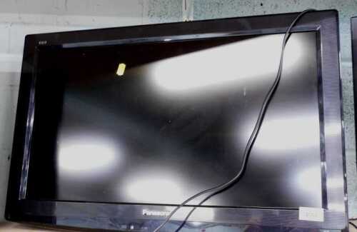 A Panasonic TXL26X20B SDXC 26" flat screen TV.