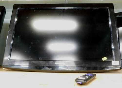 A Panasonic TXL26X20B SDXC 26" flat screen TV.