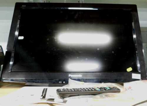 A Panasonic TXL26X20B SDXC 26" flat screen TV.