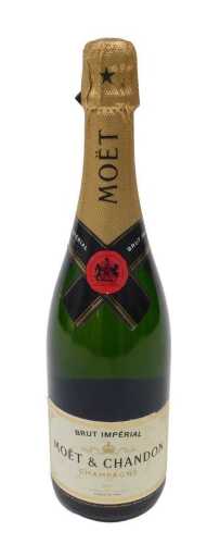 A bottle of Moet & Chandon Brut Champagne, 750ml.