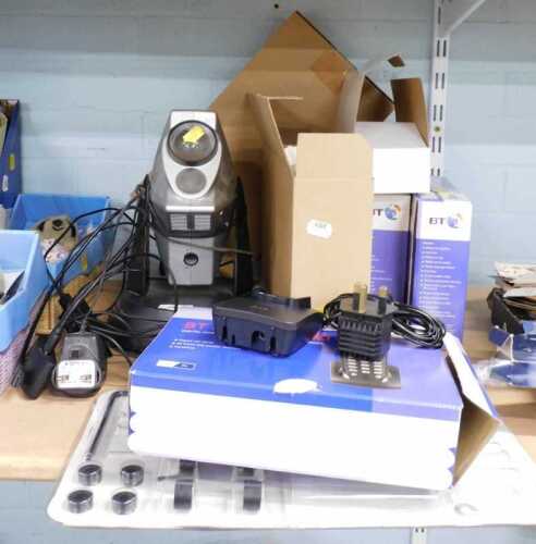 A Can You Imagine laser stars light, model number 5105, together with three boxed British...