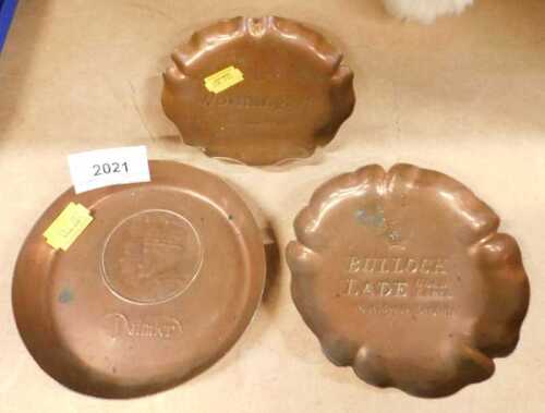 Copperware, to include copper tray, issued by the Daimler Motor Company in 1911, to commemorate...