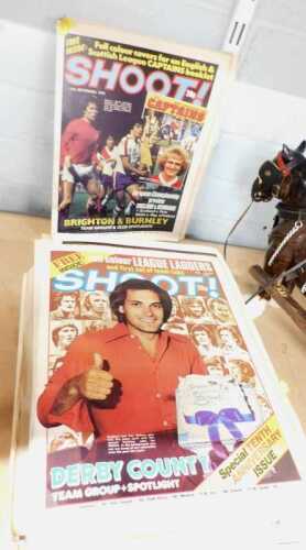Various copies of Shoot magazine, dating from late 1970s/early 80s, including various teams and...