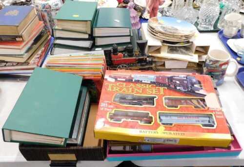 Railway related items, various Talyllyn related news magazines, in folio books, a classic...