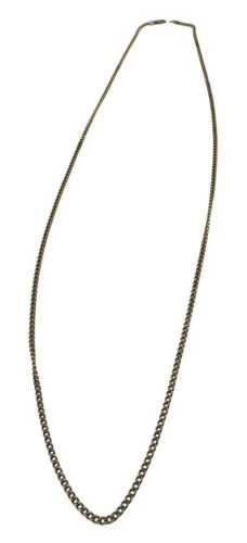 A 9ct gold curb link necklace, 70cm long, 14.4g.