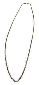 A 9ct gold curb link necklace, 70cm long, 14.4g.