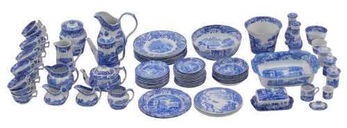 A comprehensive Copeland Spode Italian pattern dinner service, with other items to include vase,...