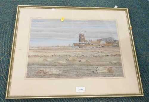 Annette Hankin (20thC). Cley Next to the Sea, pastel, signed, labelled and titled verso.