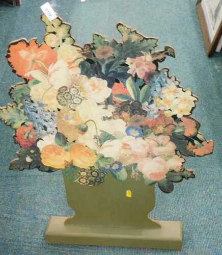 A Georgian style floral printed dummy board, probably early 21stC.
