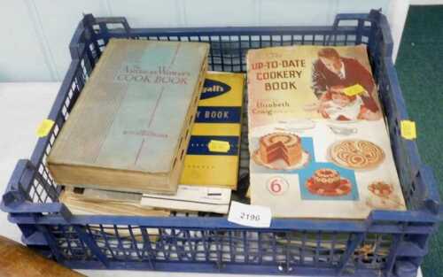 Various ephemera, cookery books, The American Woman's Cookbook, West Parade Methodist Church,...