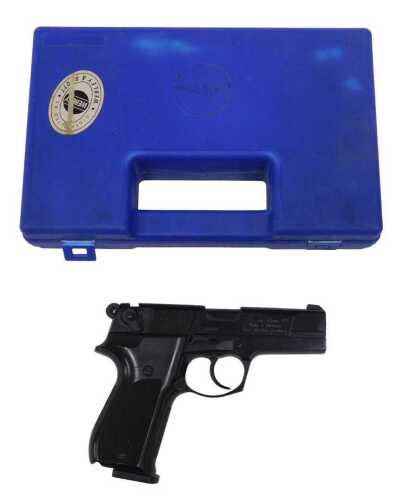 A Walther CP88 .177 calibre air pistol. 
A photographic identity document, either a passport or...
