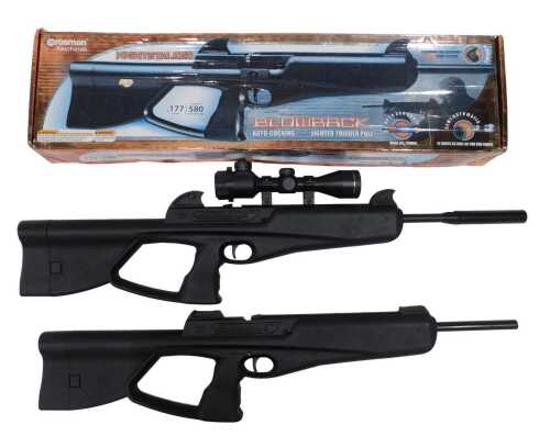 A Crosman Tactical .177 night stalker, autococking air rifle with box, together with a second...
