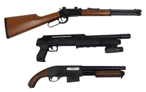 A Walther SG9000 .177 calibre CO2 rifle, together with a Walther lever action short calibre...