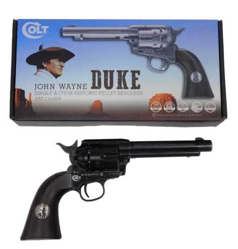 An Umarex commemorative John Wayne The Duke single action colt historic pellet CO2 revolver in 1....