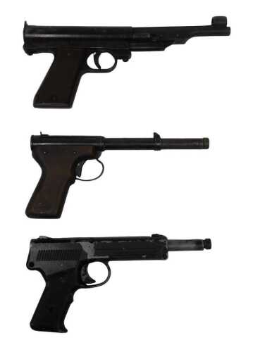 A Diana SP50 4.5mm pellet gun, together with a Diana Model 2 pellet gun, and a Record .177...